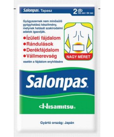 SALONPAS TAP FAJDCSILL 130MM X 84MM 2X  Kenőcsök és tapaszok 1,110.55 Dió patika online gyógyszertár internetes gyógyszerrend...